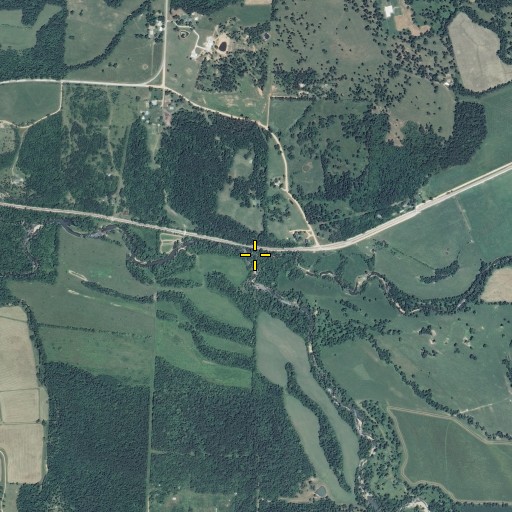 Aerial/Satellite Image of Clear Creek, MO