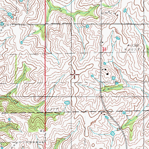 Topographic Map of Clear View School (historical), MO