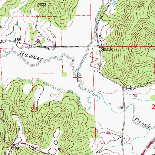 Topographic Map of Clubb Creek, MO
