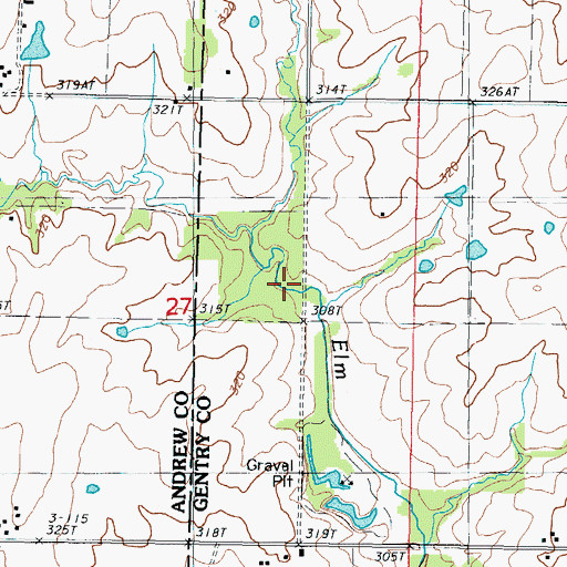 Topographic Map of Columbia School (historical), MO