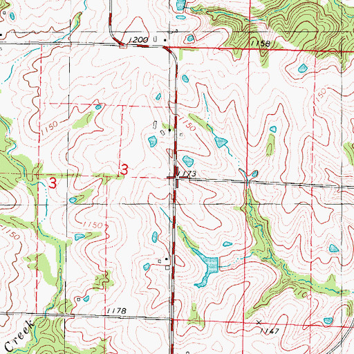 Topographic Map of Columbia School (historical), MO