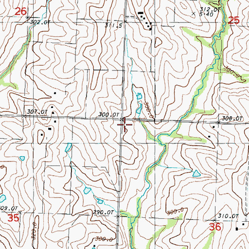 Topographic Map of Common Sense School (historical), MO