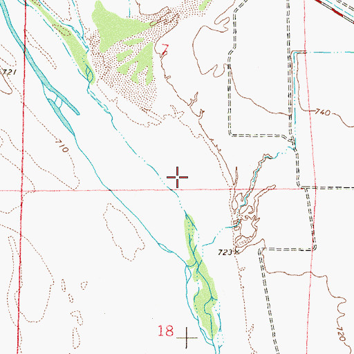 Topographic Map of Little Rainbow Valley, AZ