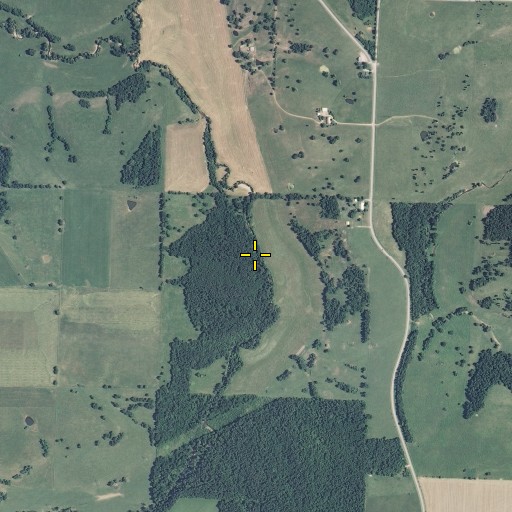 Aerial/Satellite Image of Daughtrey Bluff, MO