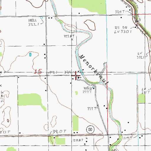 Topographic Map of Depoyster School, MO