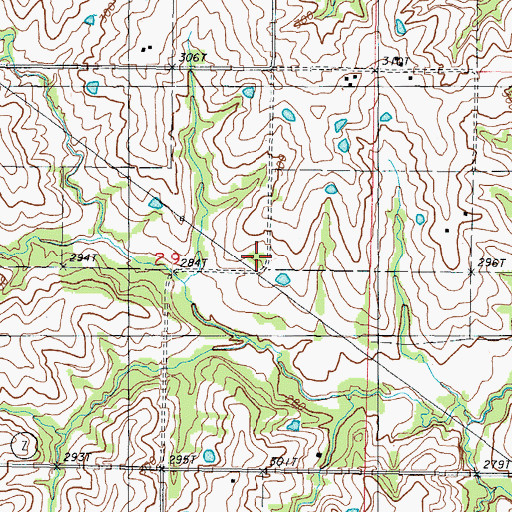Topographic Map of Dewey-Sumner School (historical), MO
