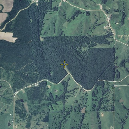 Aerial/Satellite Image of Dixon Cemetery, MO