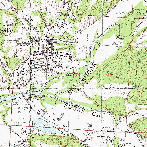 Topographic Map of Dog Hollow, MO