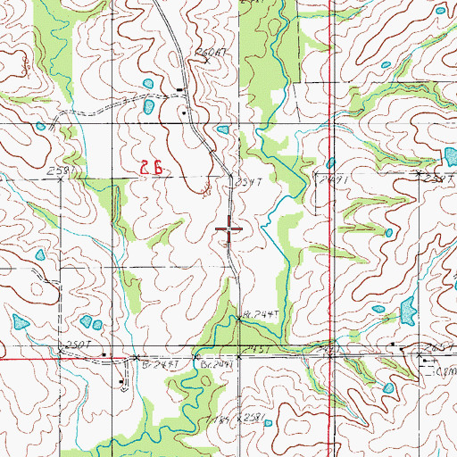 Topographic Map of Duffield School (historical), MO