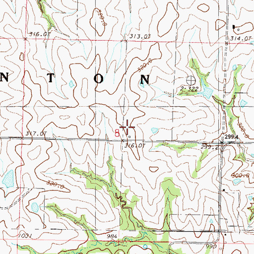 Topographic Map of Duncan School, MO