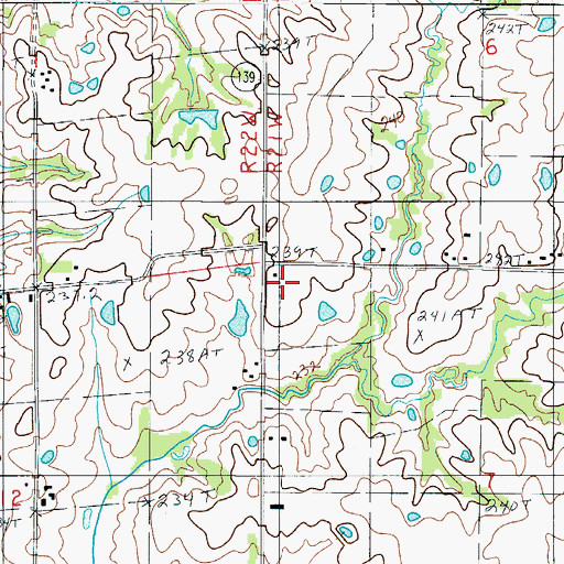 Topographic Map of Duncan School, MO