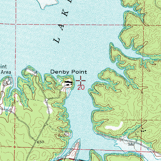 Topographic Map of Gap Creek, AR