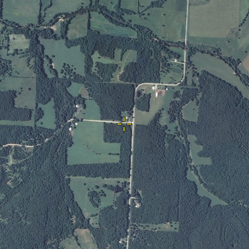 Aerial/Satellite Image of Durnell Chapel, MO