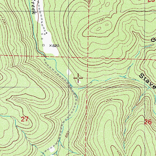 Topographic Map of Gap Hollow, AR