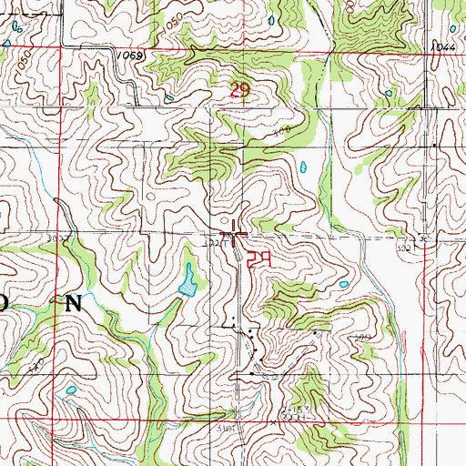 Topographic Map of Early School (historical), MO