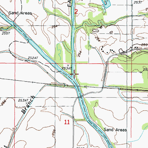 Topographic Map of East Fork Grand River, MO