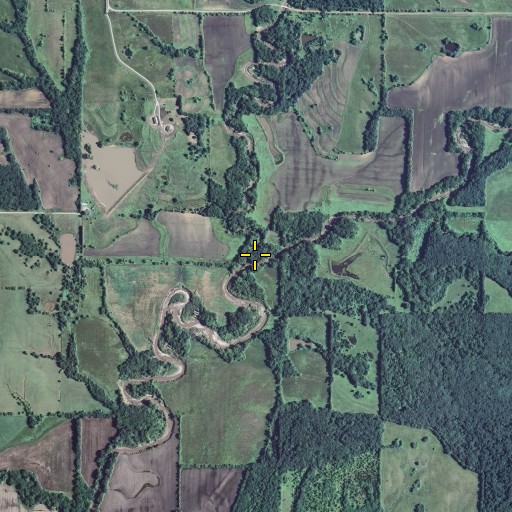 Aerial/Satellite Image of East Honey Creek, MO