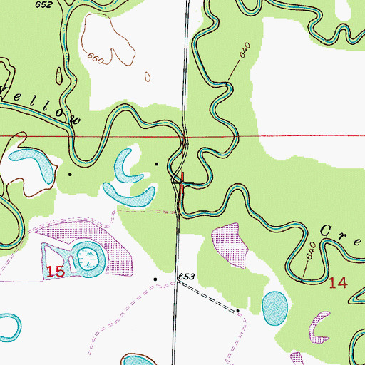 Topographic Map of Elk Creek, MO