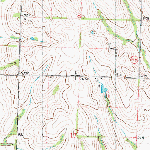 Topographic Map of Elk Dale School (historical), MO