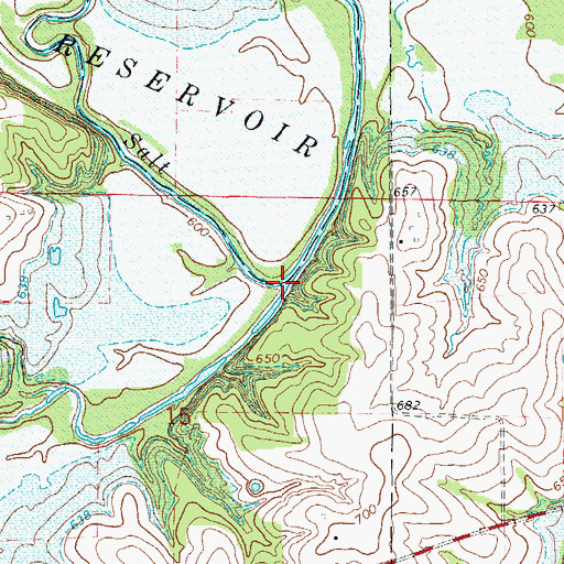 Topographic Map of Elk Fork Salt River, MO