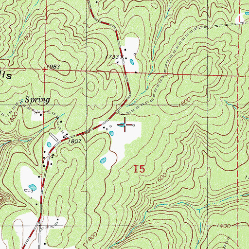 Topographic Map of Gillian School, AR