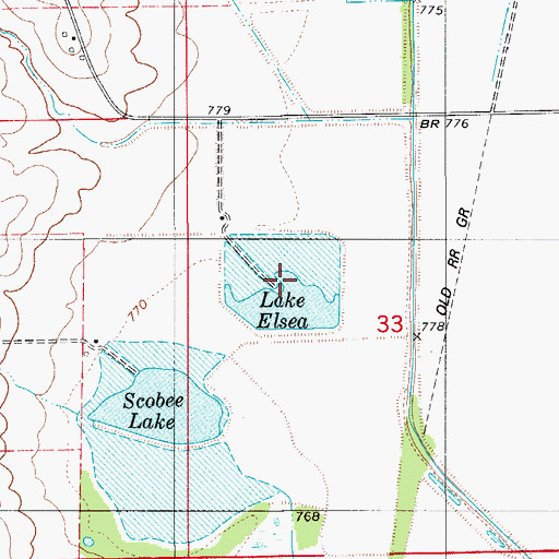 Topographic Map of Lake Elsea, MO