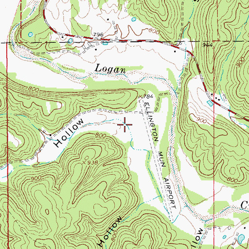 Topographic Map of Emmel Hollow, MO