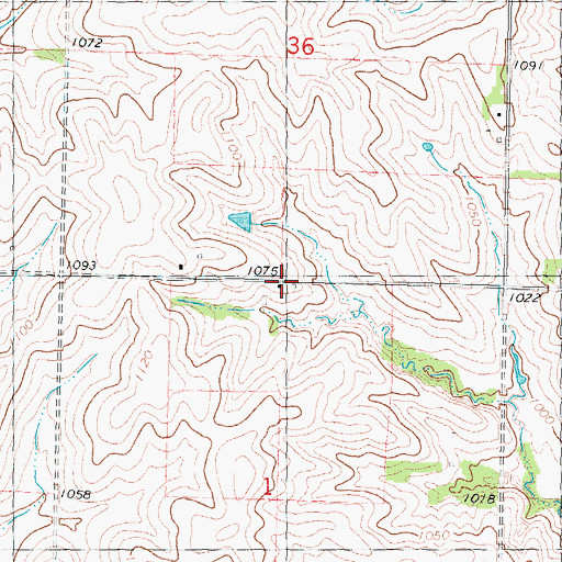 Topographic Map of Emporia School (historical), MO
