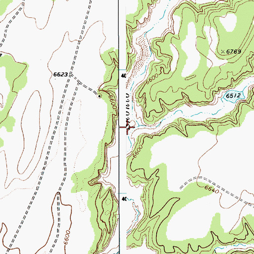 Topographic Map of Little Salt Canyon, AZ