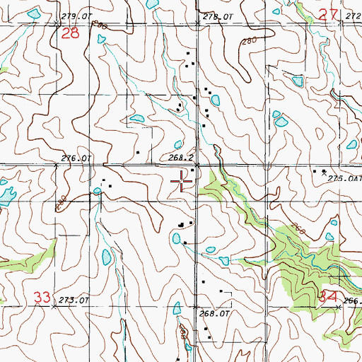 Topographic Map of Excelsior School, MO