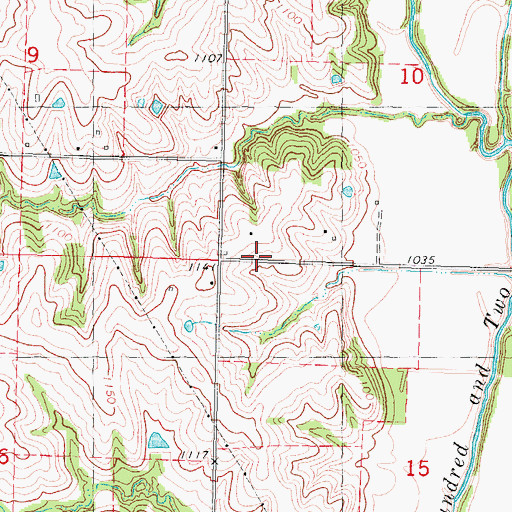 Topographic Map of Excelsior School, MO