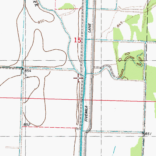 Topographic Map of Exodus School (historical), MO