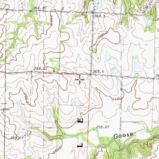 Topographic Map of Far West School (historical), MO