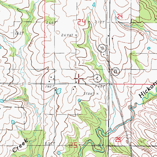 Topographic Map of Feurt School, MO