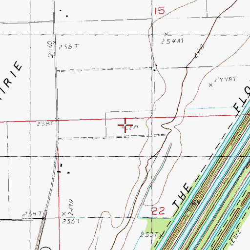 Topographic Map of Finley Cemetery, MO