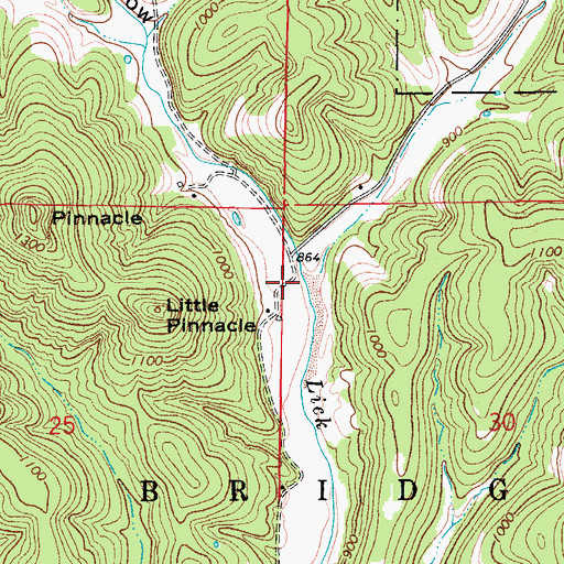 Topographic Map of Finley Hollow, MO