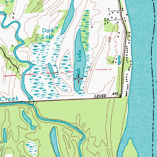 Topographic Map of Fish Lake, MO