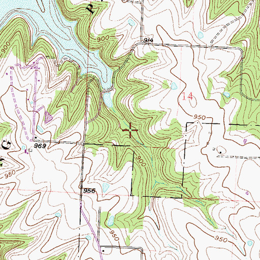 Topographic Map of Fleming Park, MO