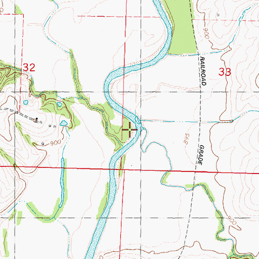 Topographic Map of Florida Creek, MO