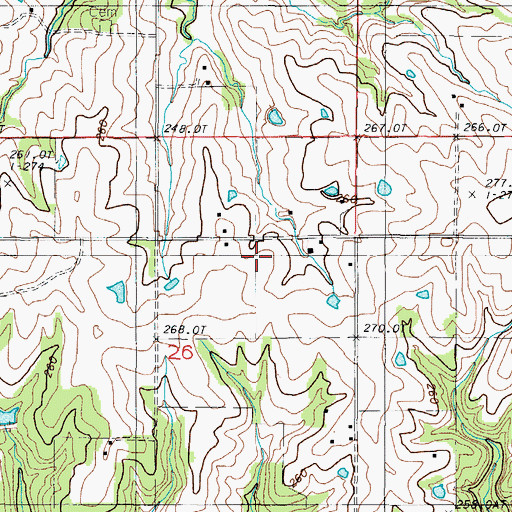 Topographic Map of Foley School (historical), MO
