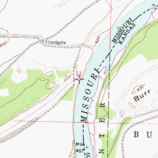 Topographic Map of Forbes Creek, MO