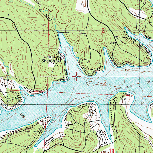 Topographic Map of Forcade Hollow, MO
