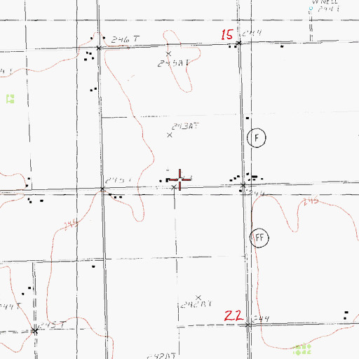 Topographic Map of Forest Grove Church, MO