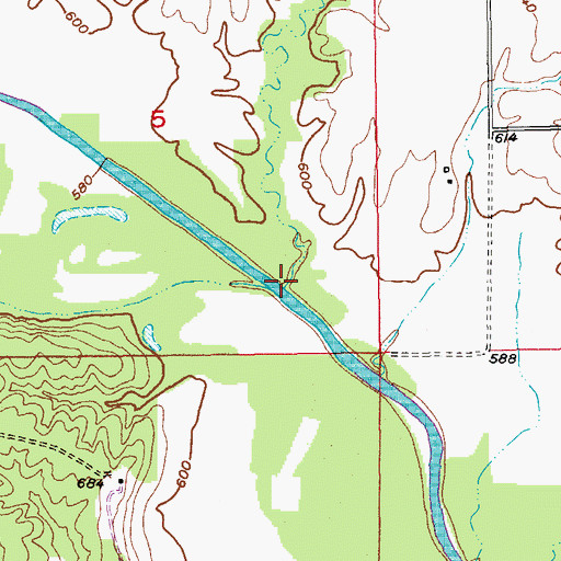 Topographic Map of Forsee Branch, MO