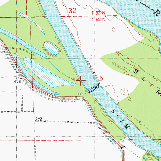Topographic Map of Fox Creek, MO