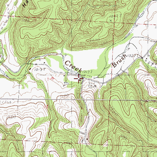 Topographic Map of Fox School (historical), MO