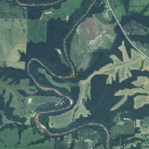 Aerial/Satellite Image of Fretwell Branch, MO