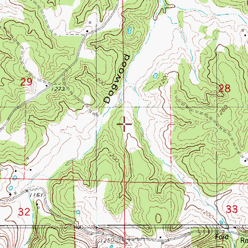 Topographic Map of Gannon School (historical), MO