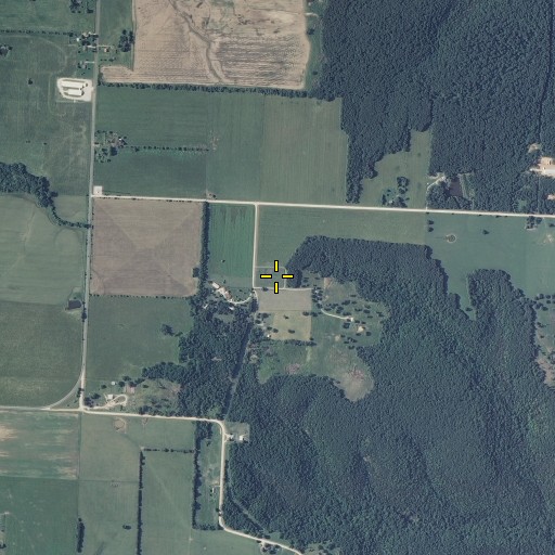 Aerial/Satellite Image of Gardner Cemetery, MO