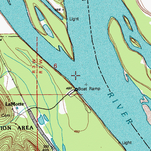 Topographic Map of Gilbert Chute, MO